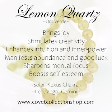 Tourmaline Lariat Wrap Necklace with Lemon Quartz Pendants
