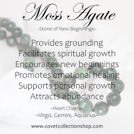 Moss Agate, Onyx, and Moonstone Charm Ring