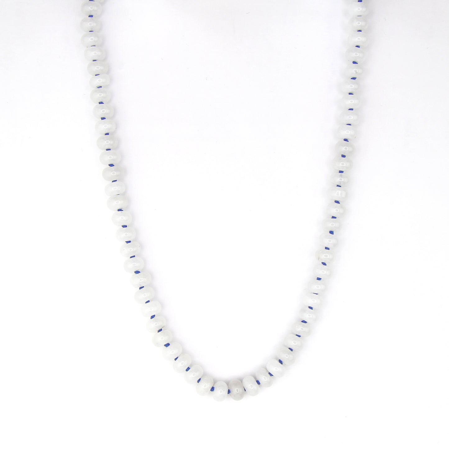 White Jade with Navy Necklace