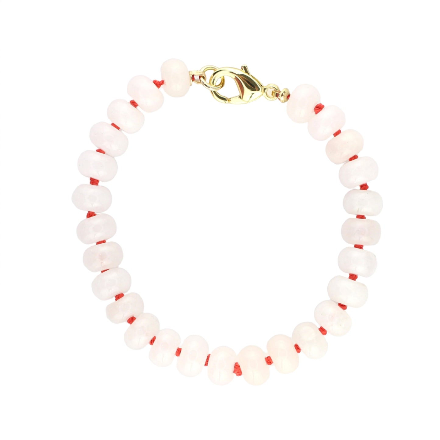 White Jade with Orange Bracelet