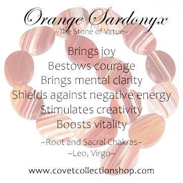 Orange Sardonyx Charm Ring