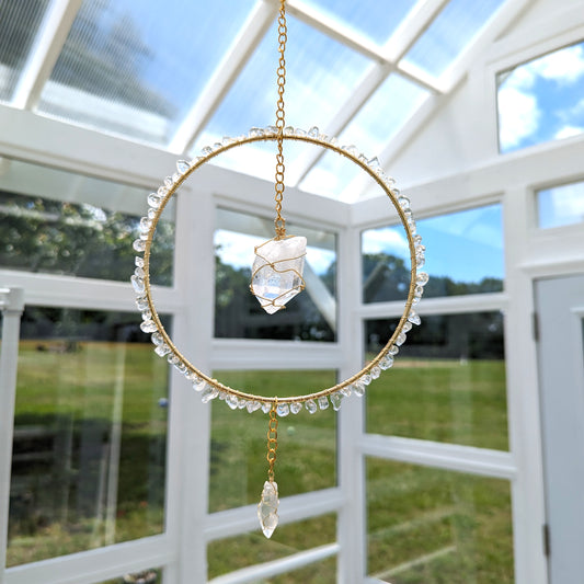 Clear Quartz Suncatcher