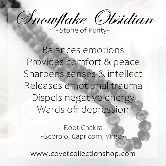 Snowflake Obsidian, Coral, and Pearl Charm Ring