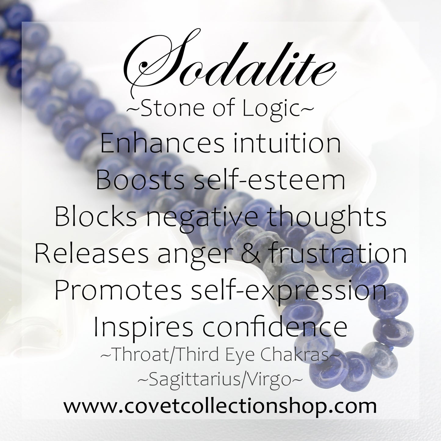 Sodalite Chip Gemstone Necklace