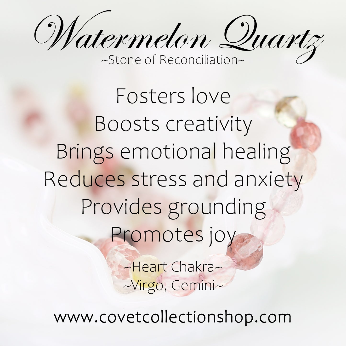 Watermelon Quartz Necklace